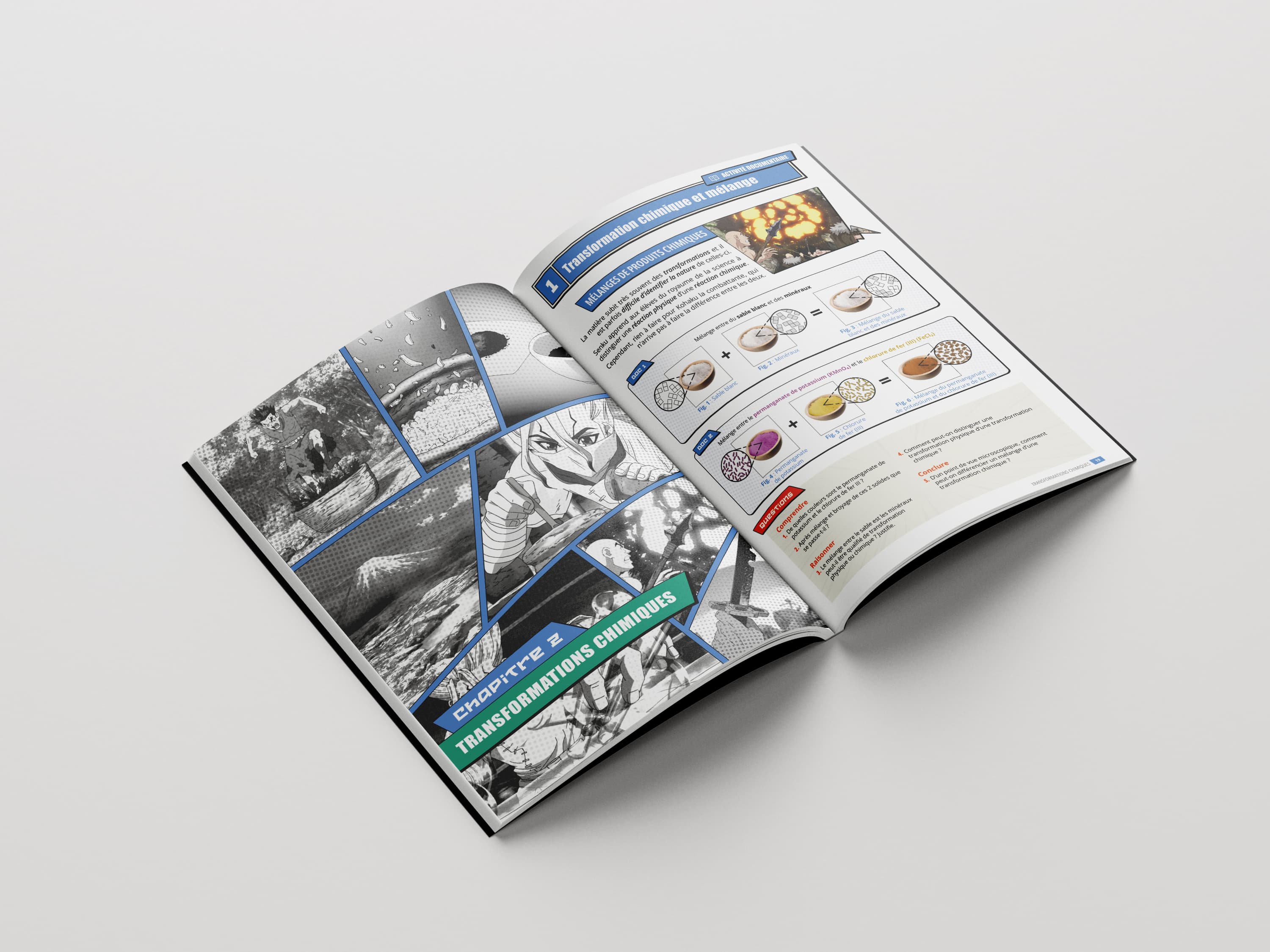 Mise en page Dr.Stone : mockup 2