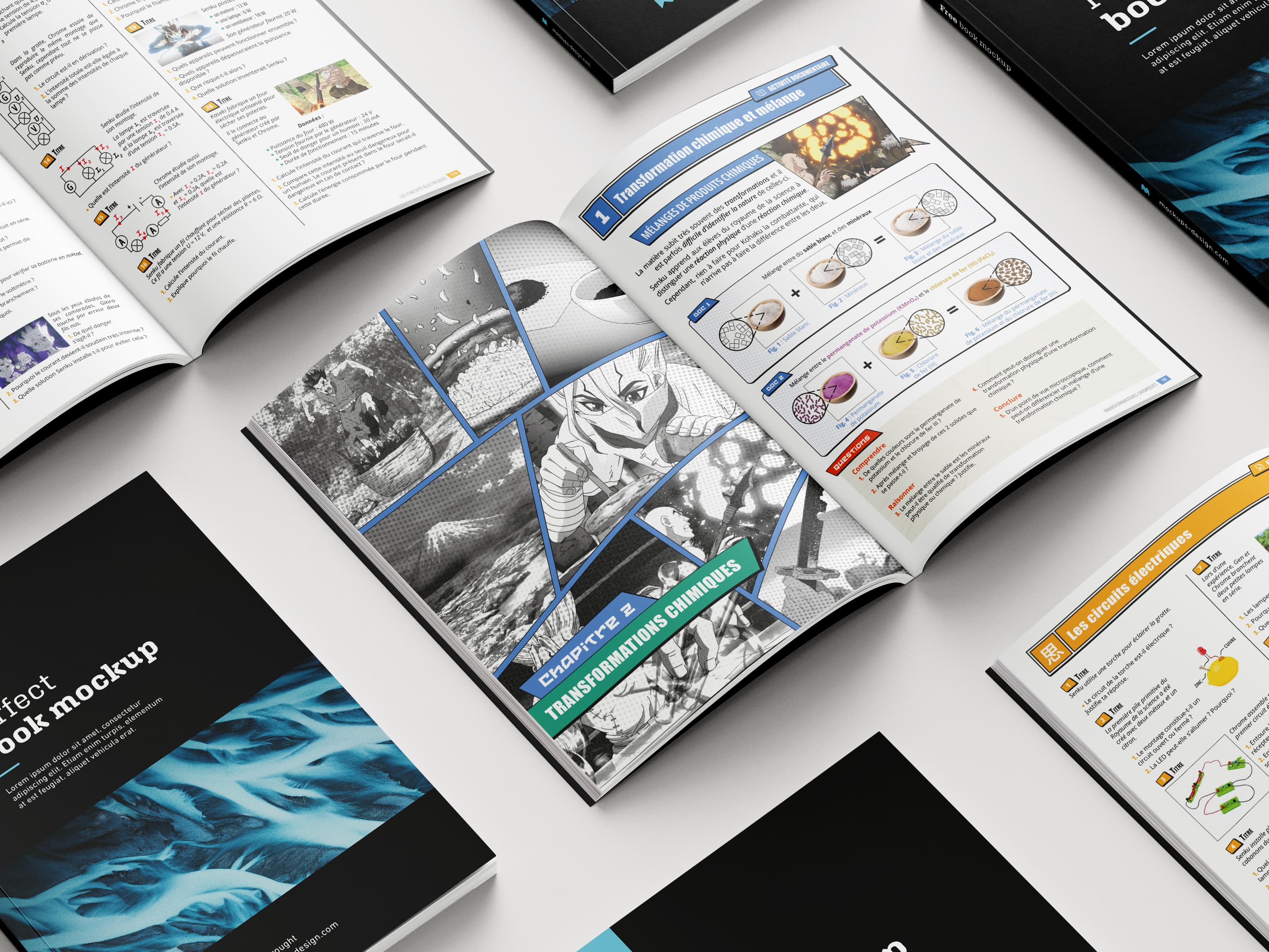 Mise en page Dr.Stone : mockup 3