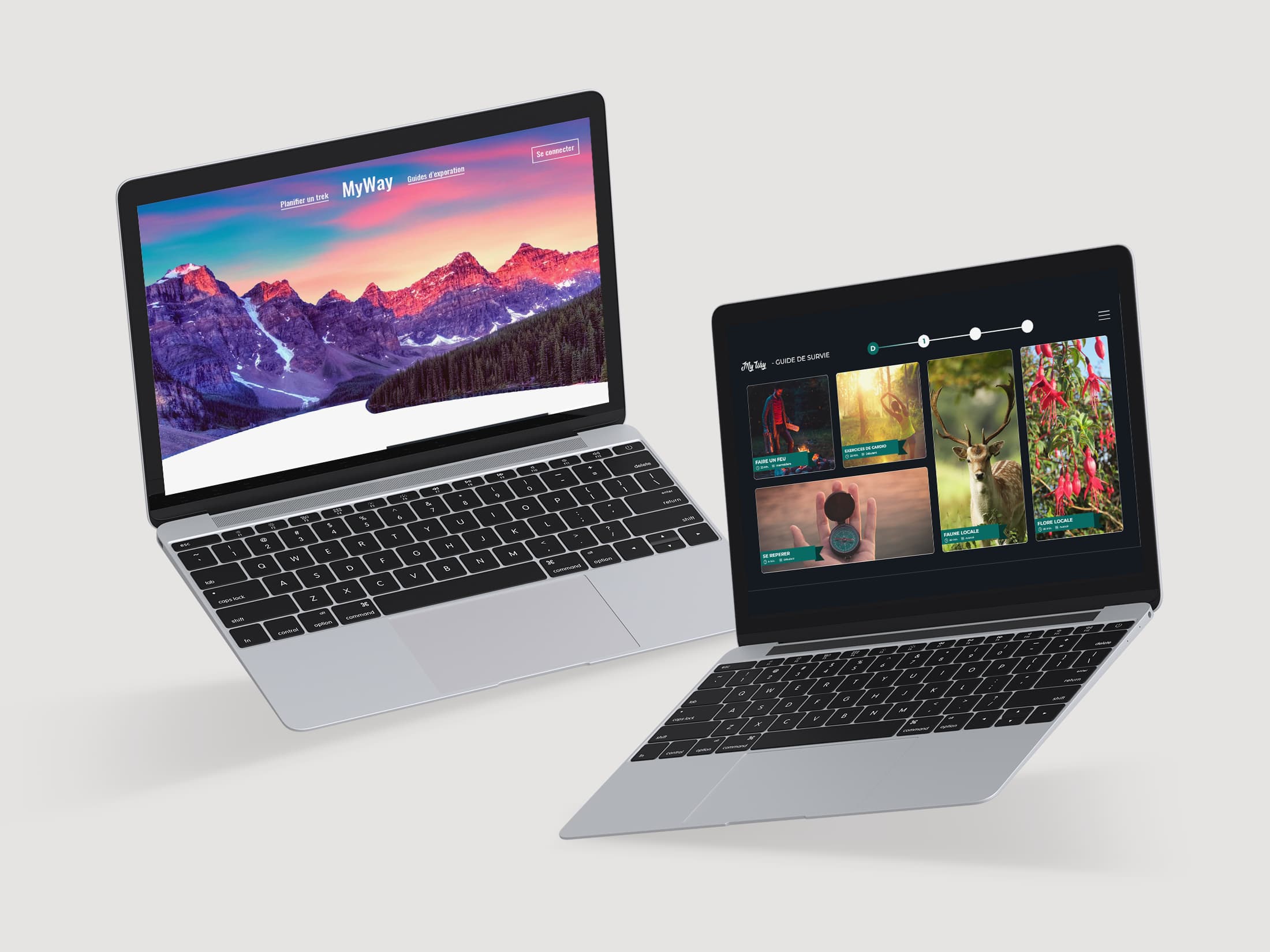 Trek my way - mockup 2